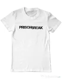 Tricou ADLER barbat Prison break Alb