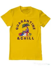 Tricou ADLER barbat Rubik island Galben