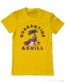 Tricou ADLER barbat Rubik island Galben