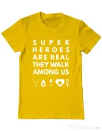 Tricou ADLER barbat Medical heroes Galben