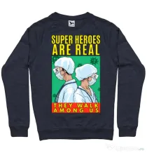 Bluza ADLER barbat Real super heroes Denim inchis