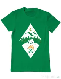Tricou ADLER barbat Beauty night Verde mediu
