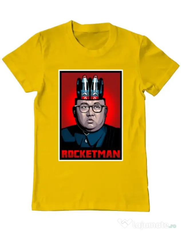 Tricou ADLER barbat Rocketman Galben