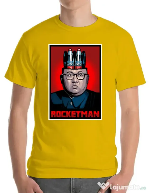 Tricou ADLER barbat Rocketman Galben