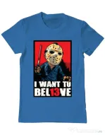 Tricou ADLER barbat Believe Jason Albastru azuriu