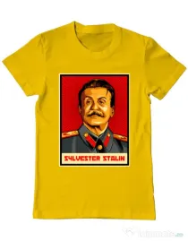 Tricou ADLER barbat Sylvester Stalin Galben
