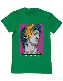 Tricou ADLER barbat Hallucinate Verde mediu