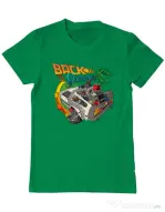 Tricou ADLER barbat Back to summer Verde mediu