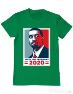 Tricou ADLER barbat Yezzy for president Verde mediu