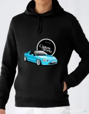 Hoodie barbat cu gluga Del Sol #2 Negru 