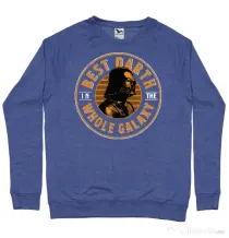 Bluza ADLER barbat Best Darth in the galaxy Albastru melanj