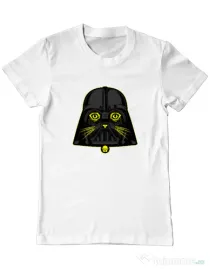 Tricou ADLER barbat Cat Vader Alb