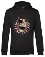 Hoodie barbat cu gluga Resting gym face Negru