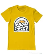 Tricou ADLER barbat Mountain beauty Galben