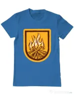 Tricou ADLER barbat Bonfire Albastru azuriu