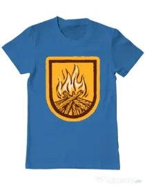Tricou ADLER barbat Bonfire Albastru azuriu