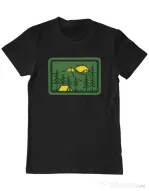 Tricou ADLER barbat Camping 2 Negru
