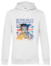 Hoodie barbat cu gluga Bohemian Rhapsody Alb