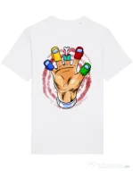Tricou STANLEY STELLA barbat High five Alb