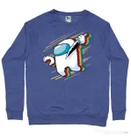 Bluza ADLER barbat Slow mo Albastru melanj