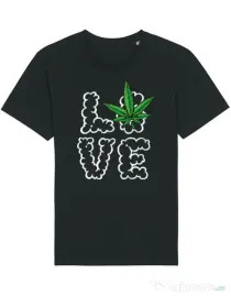 Tricou STANLEY STELLA barbat Love weed Negru