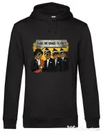 Hoodie barbat cu gluga Dance meme Negru