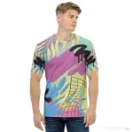 Tricou barbati all over Spray