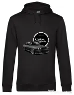 Hoodie barbat cu gluga Black E30 Negru