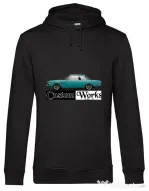 Hoodie barbat cu gluga Old School BMW Negru
