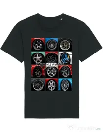 Tricou STANLEY STELLA barbat Wheels Negru