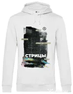 Hoodie barbat cu gluga Russian Goodbye Alb