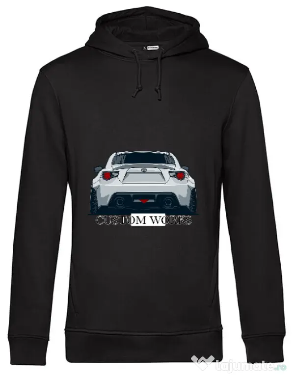 Hoodie barbat cu gluga GT86 Negru