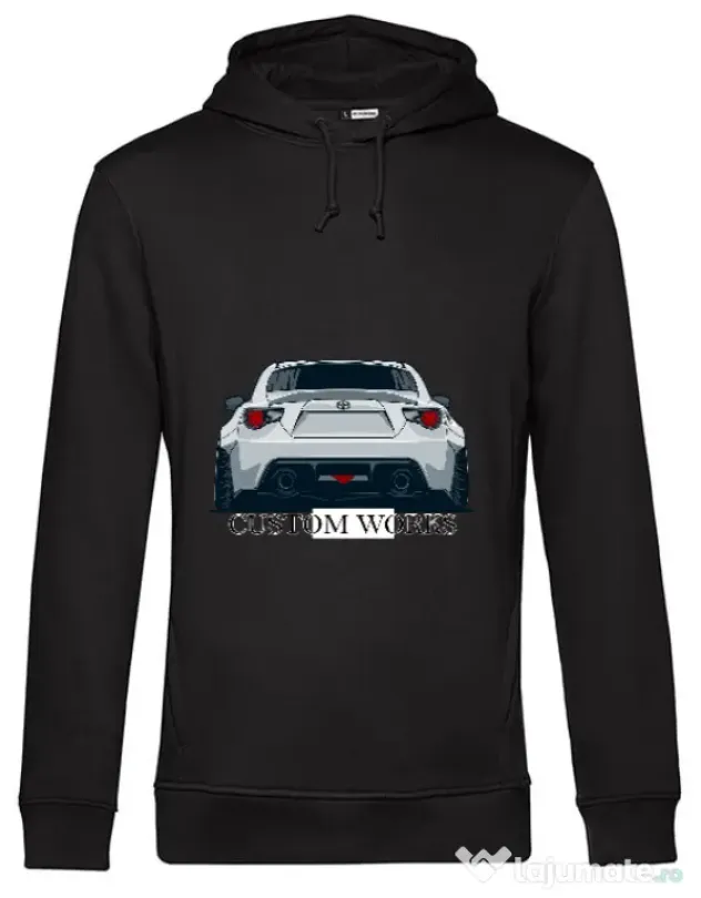 Hoodie barbat cu gluga GT86 Negru