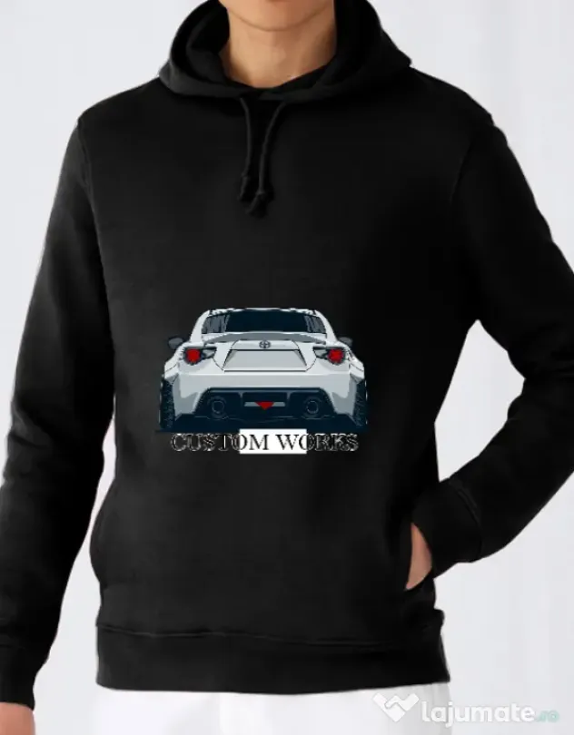 Hoodie barbat cu gluga GT86 Negru