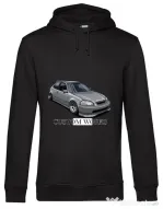 Hoodie barbat cu gluga Grey Civic Negru