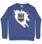 Bluza ADLER barbat ZIUA CAND MA SCHIMB - Adi Morosanu Albastru melanj
