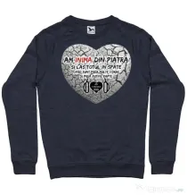 Bluza ADLER barbat INIMA DIN PIATRA Denim inchis