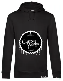 Hoodie barbat cu gluga Big CW Logo Negru