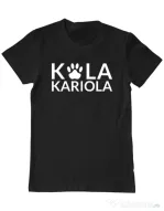 Tricou personalizat barbat Logo Kola Alb Negru
