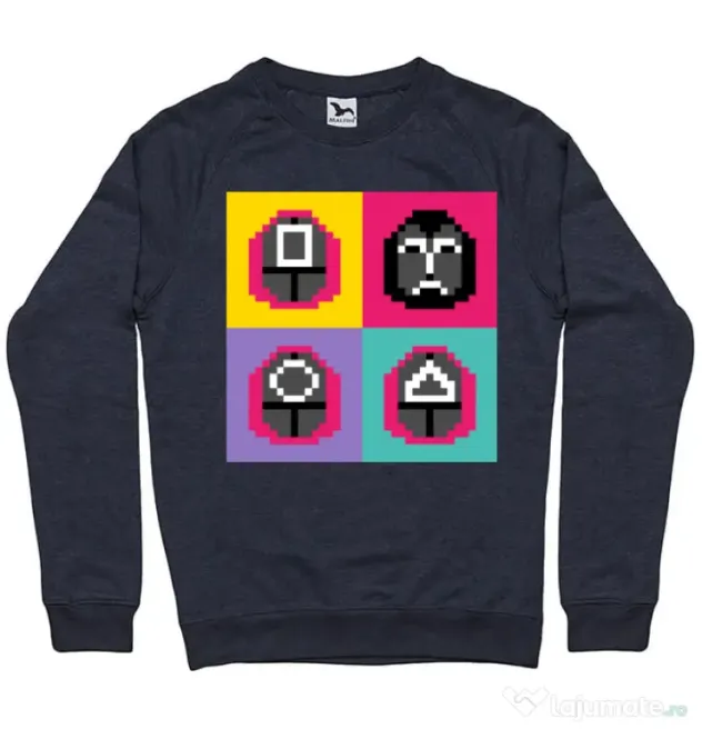 Bluza personalizata barbat Four guard Denim inchis