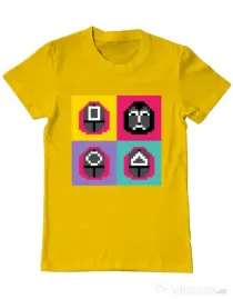 Tricou personalizat barbat Four Guard Galben