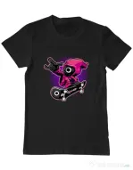 Tricou personalizat barbat Squid Boy Negru