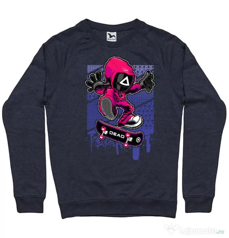 Bluza personalizata barbat Squid Game 3 Denim inchis