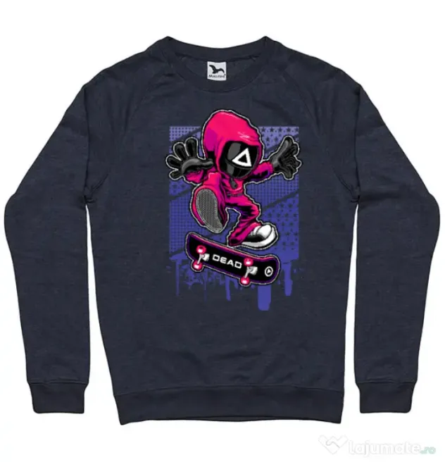 Bluza personalizata barbat Squid Game 3 Denim inchis