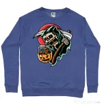 Bluza personalizata barbat It's Halloween Time Albastru melanj