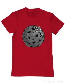 Tricou personalizat barbat Chill Astronaut Rosu