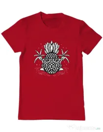 Tricou personalizat barbat Pineapple Summer Rosu
