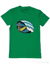 Tricou personalizat barbat Surf Nose Verde mediu