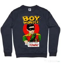 Bluza personalizata barbat Boy Wonder Denim inchis