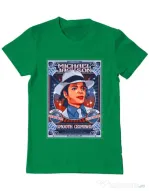 Tricou personalizat barbat Michael Jackson Verde mediu